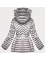 Vypasovaná šedá dámska bunda (GT-212)