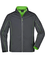 Daiber JN 1122 Pánska softshellová bunda s odnímateľnými rukávmi 02.1122 iron grey/green Daiber JN 1122 Pánska softshellová bunda s odnímateľnými rukávmi 02.1122 iron grey/green