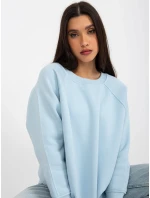 Dámska mikina EM BL 711 1.03X svetlo modrá - FPrice