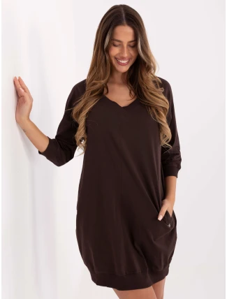 RV šaty SK 7203.35P tmavohnedé