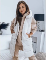 Dámska prešívaná vesta NOELIA biela FashionStreet TY3133
