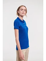Russell Athletic 566F Dámske elastické polo tričko z piké 10.566F light oxford Russell Athletic 566F Dámske elastické polo tričko z piké 10.566F light oxford