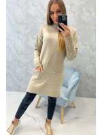 Stojaci sveter béžový