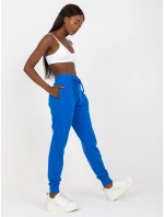 Dámske tepláky B 005 tmavo modré