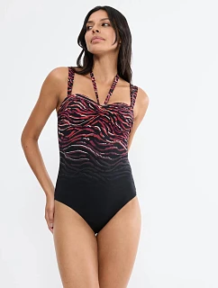 Jednodielne plavky Summer Wild OPD hnedé BROWN – TRIUMPH