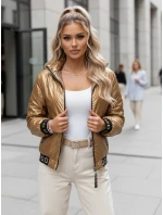 Dámska prešívaná bunda GLAMCIX béžová FashionStreet TY4784