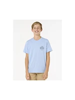 Detské tričko RIP CURL STAPLE TEE – BOY, modré