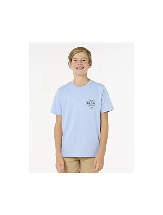 Detské tričko RIP CURL STAPLE TEE – BOY, modré