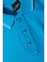 Daiber JN 986 Pánske polo tričko z piké 02.0986 tyrkysová/biela Daiber JN 986 Pánske polo tričko z piké 02.0986 tyrkysová/biela
