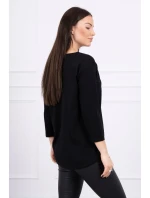 Blúzka s potlačou Originálna čierna