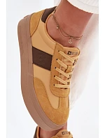 Dámské semišové tenisky Big Star TT274166 Žluté