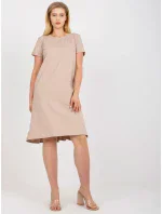Šaty RV SK 7912.10P béžová