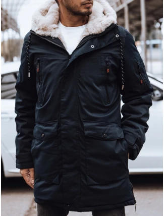 FashionStreet pánska tmavomodrá zimná bunda TX4591
