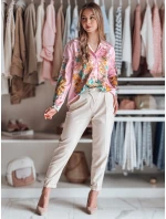 Dámske kvetinové oversize tričko BLOSSIVA ružové FashionStreet DY0465 Dámske kvetinové oversize tričko BLOSSIVA ružové FashionStreet DY0465