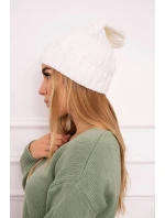 Fleecová čiapka Iwona K221 biela