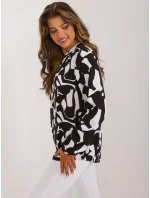 Blúzka D73771M11186A čierna a biela