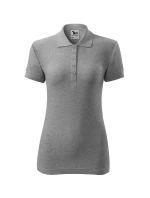 Bavlnené dámske polo tričko tmavosivé