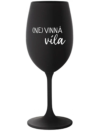 (NO)WINE FAITH - čierny pohár na víno 350 ml