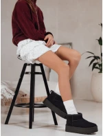 Dámske čierne semišové snežnice FashionStreet ZY1283