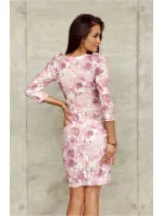 Denné šaty SUK0329 ružové - Roco Fashion