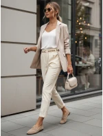 Dámske látkové nohavice ERLON yellow FashionStreet UY2029 Dámske látkové nohavice ERLON yellow FashionStreet UY2029