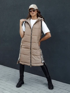 Dámska prešívaná vesta SKYLER camel FashionStreet TY4503
