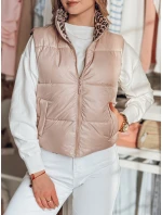Dámska krátka obojstranná vesta CHIPUFF pink FashionStreet TY4823 Dámska krátka obojstranná vesta CHIPUFF pink FashionStreet TY4823