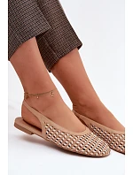 Dámské sandály s pleteným vzorem Camel Selviora