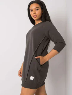 Šaty RV SK 6847.59P tmavá khaki