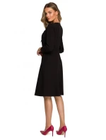 Dámske šaty S325 Black - Stylove Dámske šaty S325 Black - Stylove