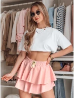 FALBELA mini sukňa s volánmi ružová FashionStreet CY0492
