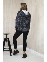 3dielna súprava Vresoviská blúzka, top a legíny čierna + grafit