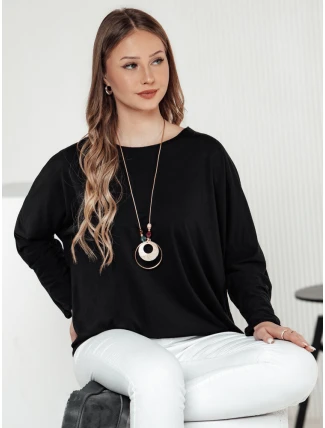 LOOSEFEMME dámska oversize blúzka s príveskom s čiernou FashionStreet RY2705