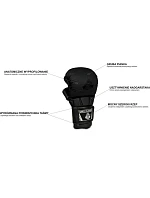 Detské rukavice XS - Black Master - Valor Series | DBX Bushido Detské rukavice XS - Black Master - Valor Series | DBX Bushido