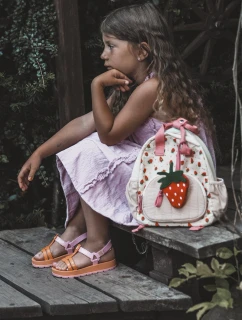 Dziecięce Pachnące Sandałki Na Rzep ZAXY LL385026 Pomarańczowe