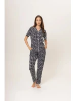 Dámske pyžamo 180/158 čiernobiele - Karol
