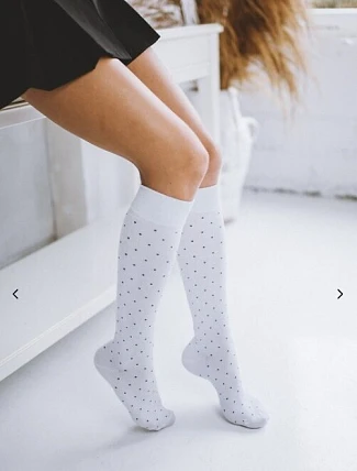 Dámske vysoké čižmy 0248-005 polka dots - Milena Dámske vysoké čižmy 0248-005 polka dots - Milena