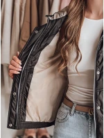 Dámska prechodná prešívaná bunda s kapucňou NIVESSO black FashionStreet TY4859 Dámska prechodná prešívaná bunda s kapucňou NIVESSO black FashionStreet TY4859