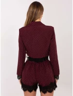 IT SN šortky FL9965.88 tmavo červená