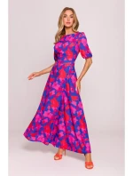 M858 Maxi šaty s odhaleným chrbtom - model 2