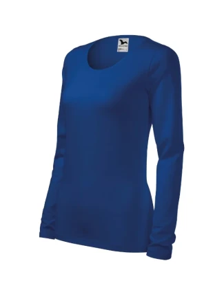 Dámska slim košeľa v kráľovskej modrej farbe