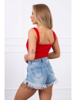 Body bez ramienok červené