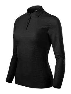 Polokošeľa Pique Polo LS čierna