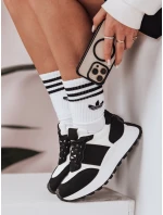 Dámske tenisky s plochou podrážkou NEWSTREET black FashionStreet ZY0587