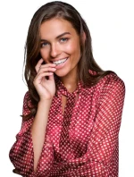 S237 Šifónové šaty so zaväzovaním pri krku - model 1