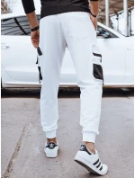 Pánske bojové biele tepláky FashionStreet UX4370