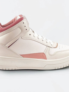Béžovo-ružové členkové dámske tenisky sneakers (WH2122)