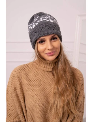Dámska čiapka Kira K374 tmavo šedá