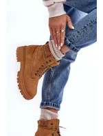 Dámske zateplené džínsy Trapper Camel Cross MM2R4011C