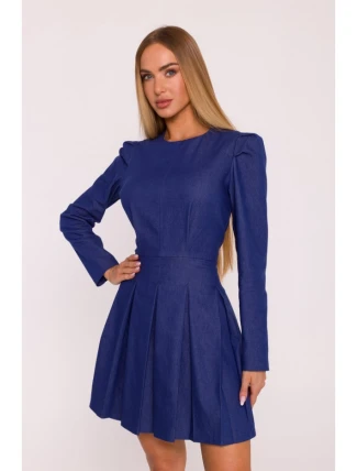 M884 Džínsové šaty - modré